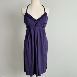 Express Babydoll Dress Women M Party Purple Beach Vacay Spring‎ Break